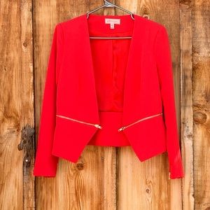 Coral Blazer with Zip